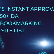 15 Instant Approval Bookmarking Sites 50+DA